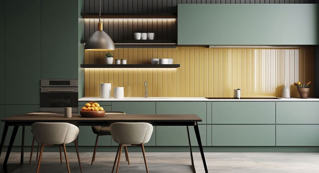 Cuisine fabriquée par un artisan menuisier, assemblage de façades sur mesure