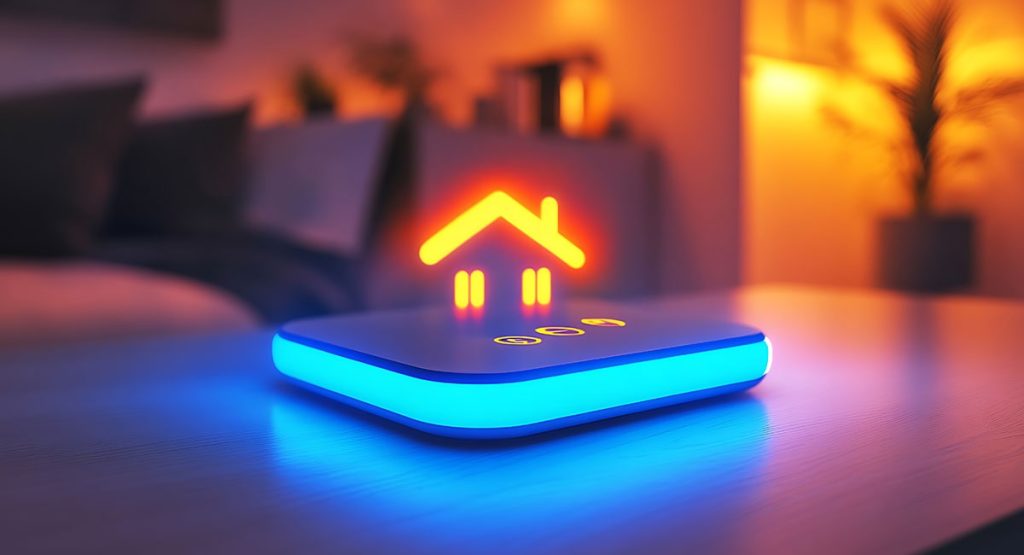 Maison connectée pilotée via une interface domotique