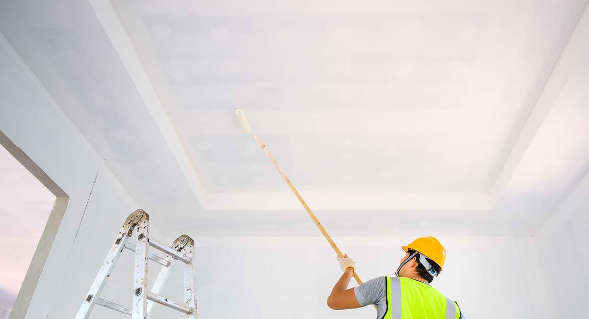 Artisan peintre pour peinture de plafond en hauteur