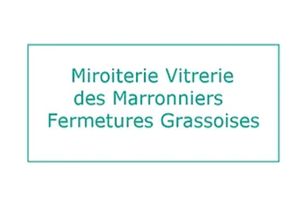 Logo Miroiterie Vitrerie des Marronniers / Fermetures Grassoises - Annuaire Artisans Pros